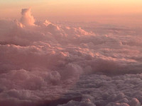 Sunset on Flight from Nashville to Chicago 5-27-15