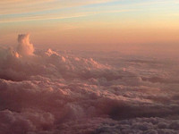 Sunset on Flight from Nashville to Chicago 5-27-15