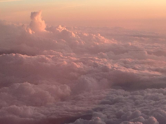 Sunset on Flight from Nashville to Chicago 5-27-15