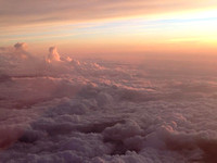 Sunset on Flight from Nashville to Chicago 5-27-15